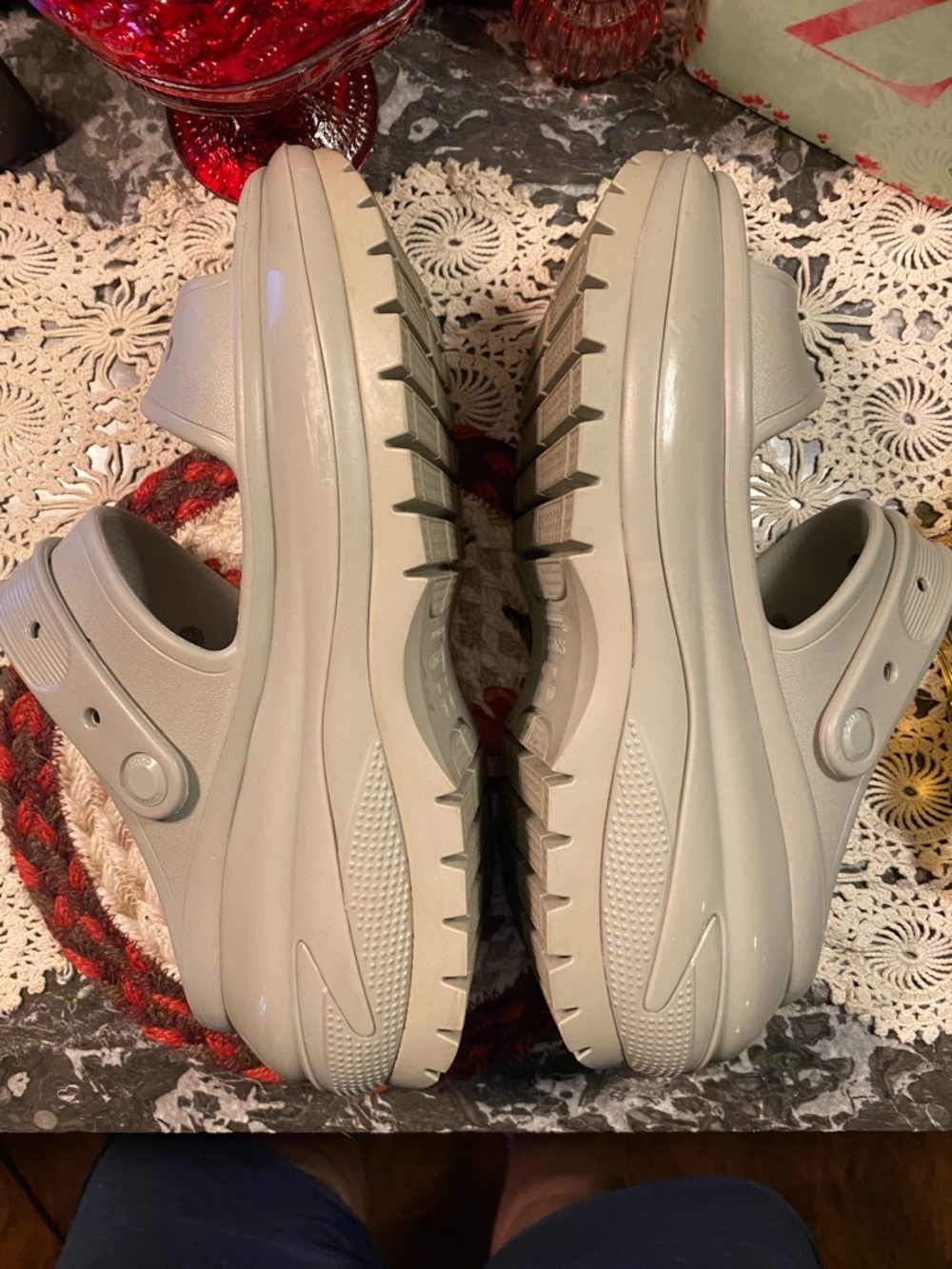 CROCS Classic Clog Sandals in Light Gray - Picture 4 of 8